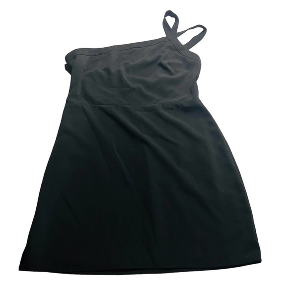 NWT Lovers + Friends Black Rory One Shoulder Mini Dress - Picture 3 of 9